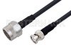 N Male to BNC Male Low Loss Cable Using LMR-240-UF Coax
