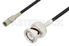 10-32 Male to BNC Male Cable Using RG174 Coax