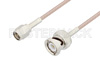 SMA Male to BNC Male Cable Using 75 Ohm RG179 Coax , LF Solder