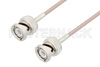 BNC Male to BNC Male Cable Using 75 Ohm RG179 Coax, LF Solder, RoHS