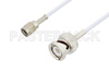 Reverse Polarity SMA Male to BNC Male Cable Using RG188 Coax, LF Solder, RoHS