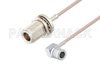 N Female Bulkhead to QMA Male Right Angle Cable Using RG316 Coax