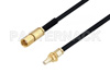 SSMC Plug to SSMC Jack Bulkhead Cable Using PE-SR405FLJ Coax