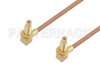 SSMC Jack Right Angle Bulkhead to SSMC Jack Right Angle Bulkhead Cable Using RG178 Coax