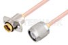 Slide-On BMA Jack 2 Hole Flange to TNC Male Cable Using RG405 Coax