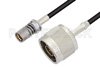 Snap-On BMA Jack to N Male Cable Using LMR-100 Coax