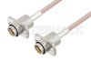 Slide-On BMA Jack 2 Hole Flange to Slide-On BMA Jack 2 Hole Flange Cable Using RG316 Coax