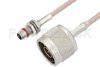 Slide-On BMA Plug Bulkhead to N Male Cable Using RG316 Coax