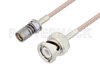 Snap-On BMA Jack to BNC Male Cable Using RG316 Coax