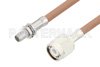 Slide-On BMA Plug Bulkhead to TNC Male Cable Using RG400 Coax