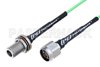 N Male to N Female Bulkhead Low Loss Cable Using PE-P160LL Coax