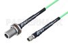 N Female Bulkhead to SMA Male Low Loss Cable Using PE-P160LL Coax