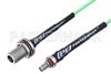 N Female Bulkhead to SMA Female Bulkhead Cable Using PE-P160LL Coax
