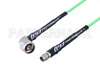 N Male Right Angle to SMA Male Low Loss Cable Using PE-P160LL Coax