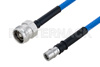 Plenum 4.3-10 Female to QMA Male Low PIM Cable Using SPP-250-LLPL Coax, LF Solder