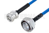Plenum 4.1/9.5 Mini DIN Female to 7/16 DIN Male Low PIM Cable Using SPP-250-LLPL Coax , LF Solder