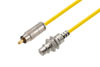 75 Ohm RCA Male to 75 Ohm RCA Female Bulkhead Cable Using 75 Ohm PE-B159-YW Yellow Coax in 200CM