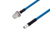 Plenum N Female Bulkhead to SMA Male Low PIM Cable Using SPP-250-LLPL Coax Using Times Microwave Parts