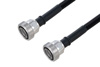 Fire Rated 7/16 DIN Female to 7/16 DIN Female Low PIM Cable Using SPF-375 Coax Using Times Microwave Parts
