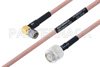 TNC Male to SMA Male Right Angle Cable Using M17/60-RG142 Coax