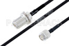 MIL-DTL-17 N Female Bulkhead to TNC Male Cable Using M17/84-RG223 Coax
