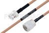 MIL-DTL-17 BNC Male to N Male Cable Using M17/128-RG400 Coax