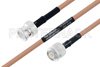 MIL-DTL-17 BNC Male to TNC Male Cable Using M17/128-RG400 Coax