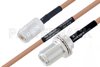 MIL-DTL-17 N Female to N Female Bulkhead Cable Using M17/128-RG400 Coax