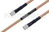MIL-DTL-17 SMA Male to SMA Male Cable Using M17/128-RG400 Coax