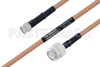 MIL-DTL-17 SMA Male to TNC Male Cable Using M17/128-RG400 Coax