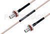 MIL-DTL-17 SMA Female Bulkhead to SMA Female Bulkhead Cable Using M17/113-RG316 Coax