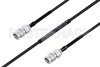MIL-DTL-17 SMA Male to SMA Male Cable Using M17/119-RG174 Coax