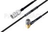 MIL-DTL-17 SMA Male to SMA Male Right Angle Cable Using M17/119-RG174 Coax