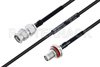 MIL-DTL-17 SMA Male to SMA Female Bulkhead Cable Using M17/119-RG174 Coax