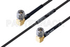 MIL-DTL-17 SMA Male Right Angle to SMA Male Right Angle Cable Using M17/119-RG174 Coax