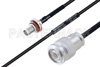 MIL-DTL-17 SMA Female Bulkhead to TNC Male Cable Using M17/119-RG174 Coax