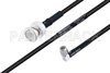 MIL-DTL-17 BNC Male to SMA Male Right Angle Cable Using M17/183-00001 Coax