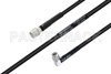 MIL-DTL-17 SMA Male to SMA Male Right Angle Cable Using M17/183-00001 Coax