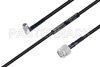 MIL-DTL-17 SMA Male Right Angle to TNC Male Cable Using M17/183-00001 Coax