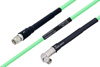 Temperature Conditioned SMA Male to SMA Male Right Angle Low Loss Cable Using PE-P142LL Coax