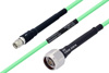 Temperature Conditioned SMA Male to N Male Low Loss Cable Using PE-P142LL Coax