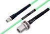 Temperature Conditioned SMA Male to N Female Bulkhead Low Loss Cable Using PE-P142LL Coax
