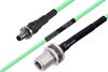 Temperature Conditioned SMA Female Bulkhead to N Female Bulkhead Low Loss Cable Using PE-P142LL Coax
