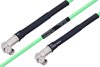Temperature Conditioned SMA Male Right Angle to SMA Male Right Angle Low Loss Cable Using PE-P142LL Coax
