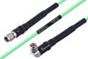 Temperature Conditioned SMA Male to SMA Male Right Angle Low Loss Cable Using PE-P160LL Coax