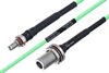Temperature Conditioned SMA Female Bulkhead to N Female Bulkhead Low Loss Cable Using PE-P160LL Coax