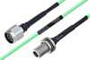 Temperature Conditioned N Male to N Female Bulkhead Low Loss Cable Using PE-P160LL Coax