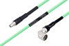 Temperature Conditioned SMA Male to N Male Right Angle Low Loss Cable Using PE-P300LL Coax