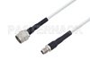 75 Ohm N Male to 75 Ohm F Female Low Frequency Cable Using 75 Ohm PE-SF200LL75 Coax, RoHS