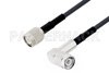 TNC Male to TNC Male Right Angle Cable Using LMR-200 Coax, RoHS